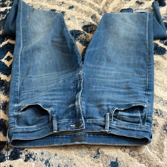 MOTHER Blue Ankle Cropped Jeans - Picture 3 of 6